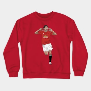 Edinson Cavani Goal Celebration Fans Back Crewneck Sweatshirt